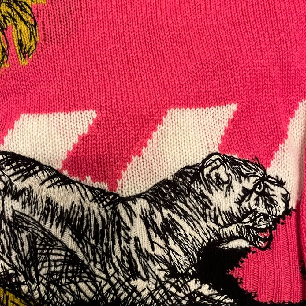 Dior Vibrant Pink Sweater with Animal Print - Picture 3 of 9